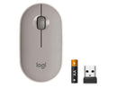 Logitech Pebble Wireless Mouse with Bluetooth or 2.4 GHz Receiver, Silent, Slim