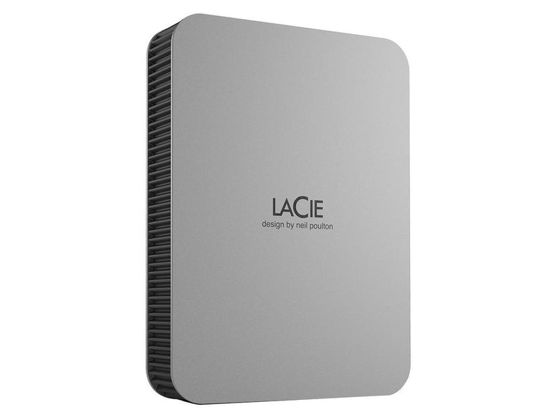 LaCie Mobile Drive STLP4000400 4TB USB-C Portable Hard Drive Moon Silver