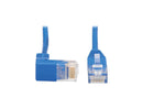 TRIPP LITE N204-S10-BL-DN 10 ft. Cat 6 Blue Down-Angle Gigabit Molded Slim UTP