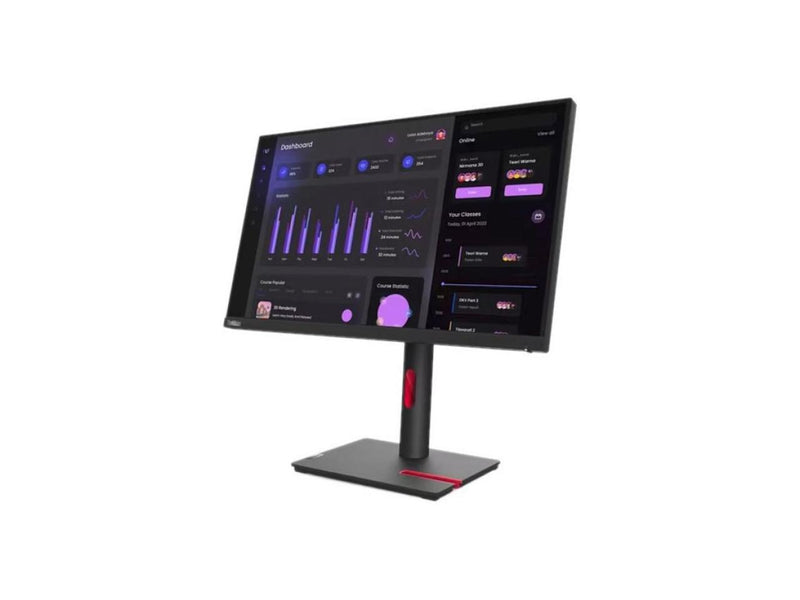Lenovo ThinkVision T24i-30 23.8" Full HD LCD Monitor - 16:9 - Raven Black - 24"