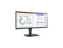 LG Ultrawide 34BQ77QC-B 34" Webcam WQHD Curved Screen LCD Monitor