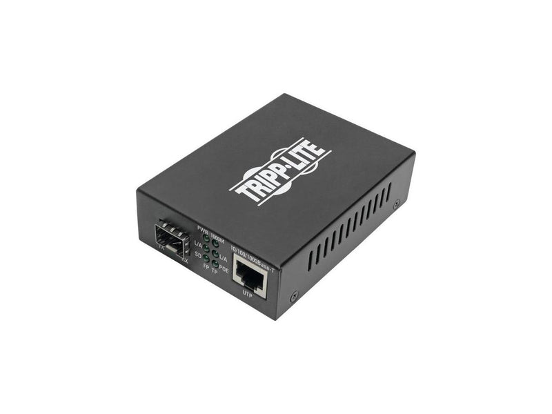 Tripp Lite Gigabit SFP Fiber to Ethernet POE+ Media Converter N785INTPSFP