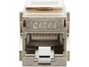 Tripp Lite Cat6a Shielded Snap-In Coupler (RJ45 F/F), TAA - 1 x RJ-45 Keystone