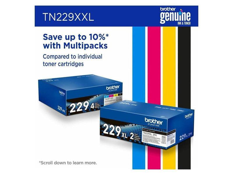 Brother Genuine TN229XXLY Super High-yield Yellow Toner Cartridge