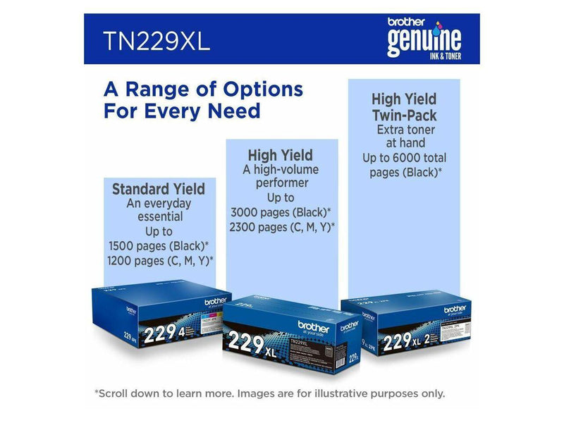 Brother Genuine TN229XLBK High-yield Black Toner Cartridge