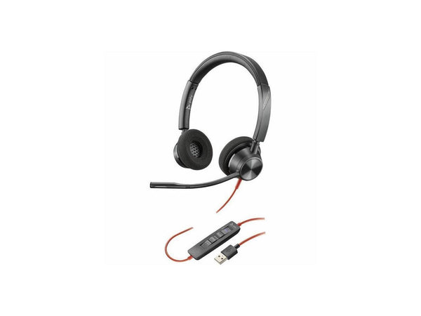 Poly Blackwire 3320 Headset - Stereo - USB Type A, USB Type C, Mini-phone