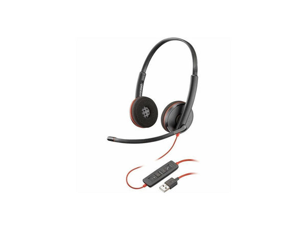 Poly Blackwire 3220 Headset - Stereo - Mini-phone (3.5mm), USB Type A - Wired -