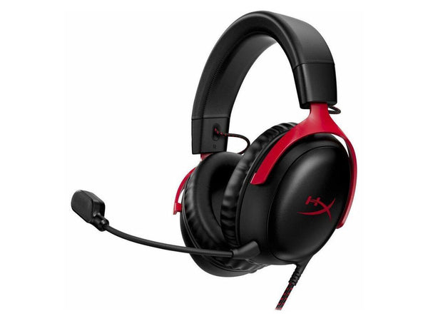 HyperX Cloud III – Wired Gaming Headset, PC, PS5, Xbox Series X|S, Angled 53mm