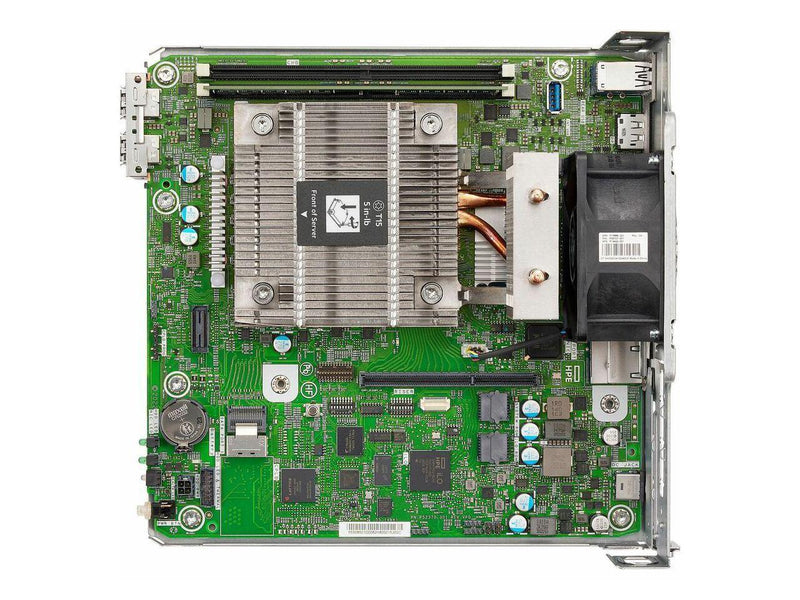 HPE ProLiant MicroServer Gen10 Plus v2 server with one Intel Pentium G6405
