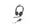 Plantronics Poly Blackwire 5220 Stereo USB-C Headset +3.5mm Plug +USB-C/A