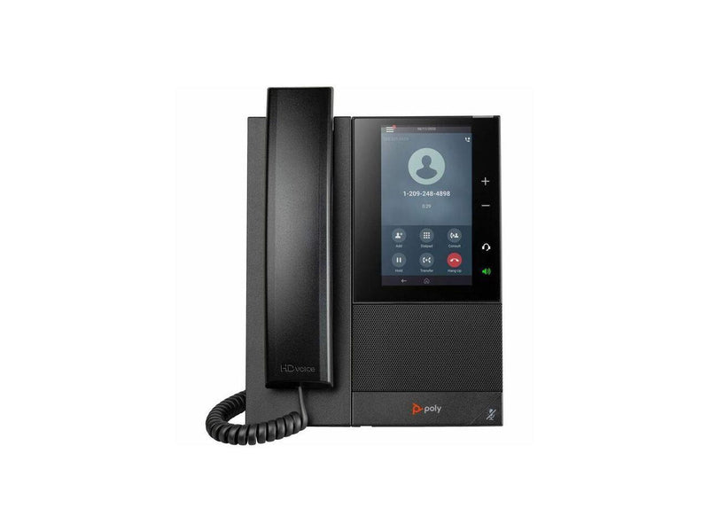 HP Poly CCX 505 IP Phone Wi-Fi, Bluetooth Desktop Wall Mountable Black