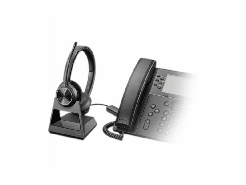 Poly Savi 7300 Office 7320 Headset - Stereo - Wireless - DECT 6.0 - 590 ft - 20