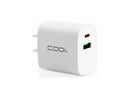 Codi A01102 White 20W Dual Port Wall Charger, USB-C and USB-A Outputs