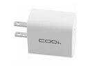 Codi A01102 White 20W Dual Port Wall Charger, USB-C and USB-A Outputs