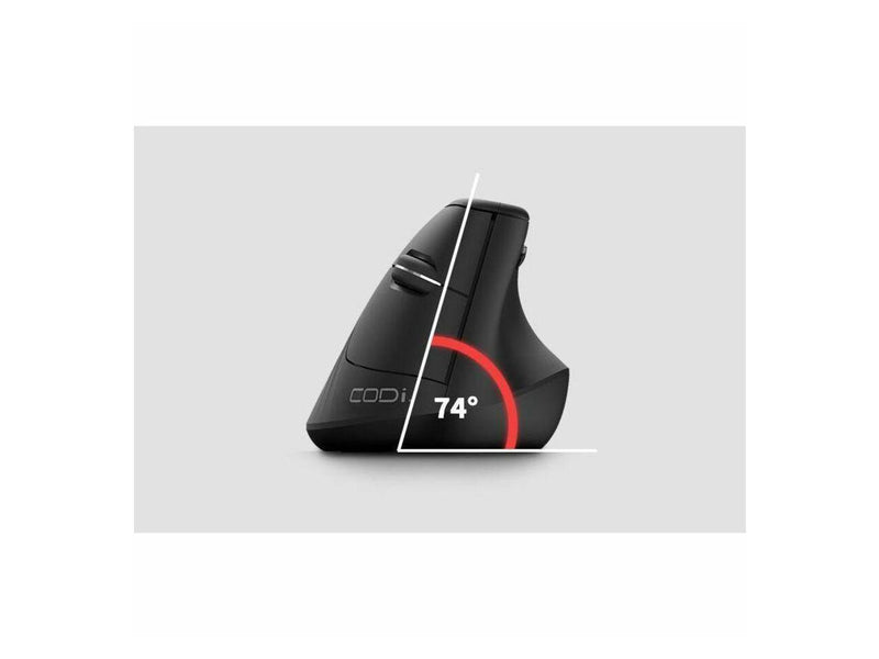 CODi 6D Wireless Ergonomic Mouse - Optical - Wireless - 32.81 ft - Bluetooth -