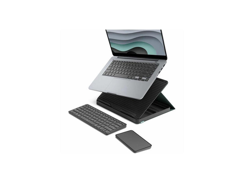 Logitech Casa Pop Up Desk Work From Home Kit with Laptop Stand (CLASSIC CHIC)