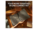 Logitech Casa Pop Up Desk Work From Home Kit with Laptop Stand (CLASSIC CHIC)