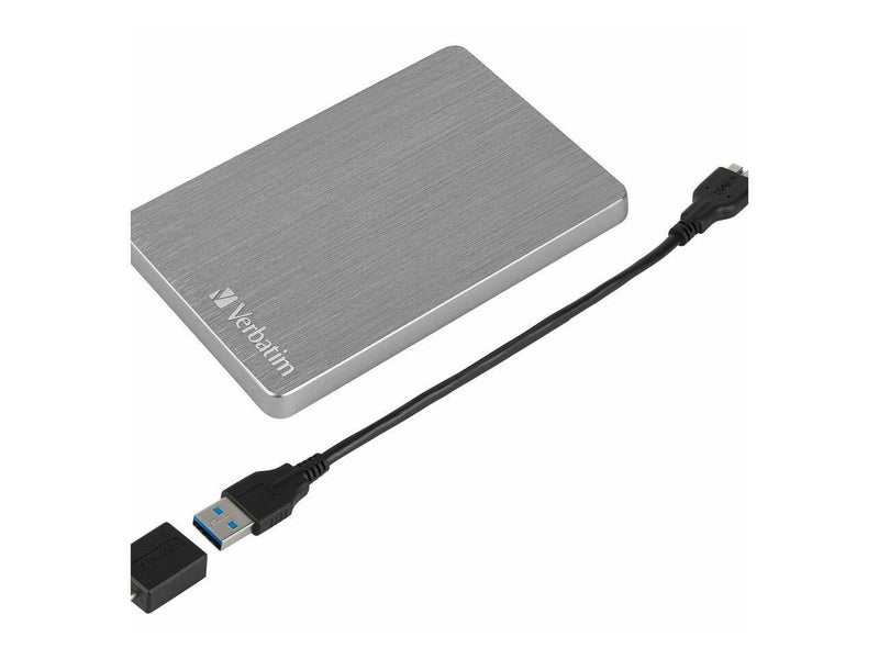 1TB Store 'n' Go ALU Slim Portable Hard Drive - Silver - Notebook Device