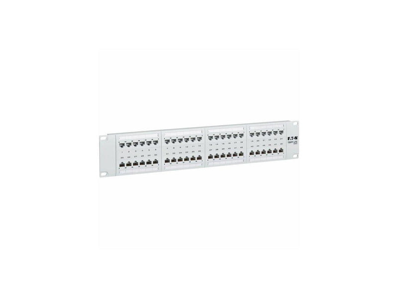 Eaton Tripp Lite Series 48-Port Cat6 Patch Panel - 4PPoE Compliant, 110/Krone,