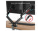 SIIG Dual Monitor Gas Spring Arm Desk Mount - 13" to 32" - Max Load 22 lbs -