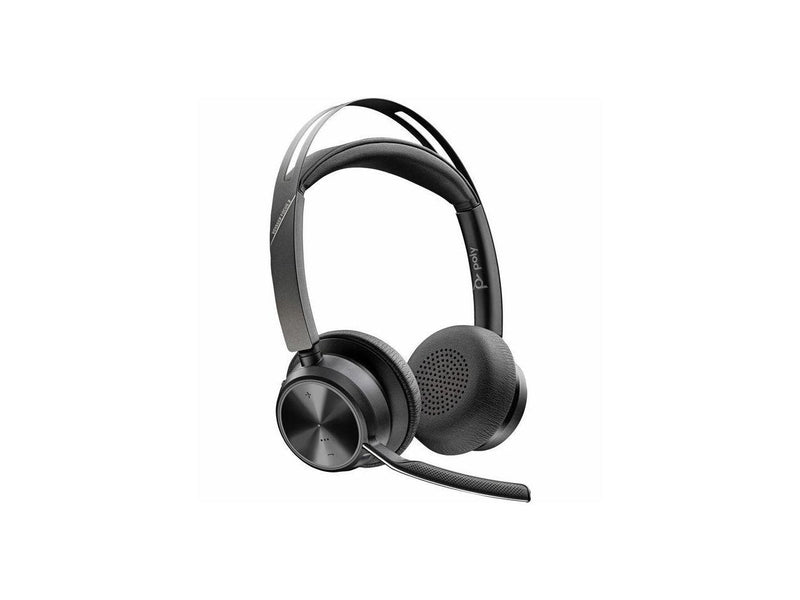 Poly Voyager Focus 2 USB-C-C Headset + USB-C/A Adapter - Google Assistant, Siri