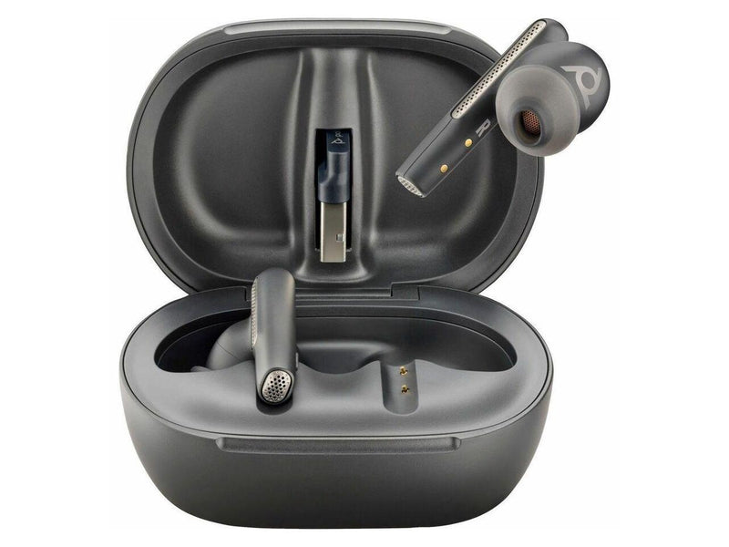 Poly Voyager Free 60+ UC Carbon Black Earbuds +BT700 USB-C Adapter +Touchscreen