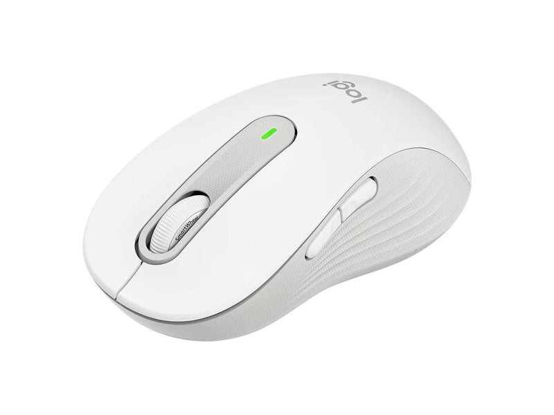 Logitech Signature M650 Mouse - Optical - Wireless - Bluetooth - Raw White - USB