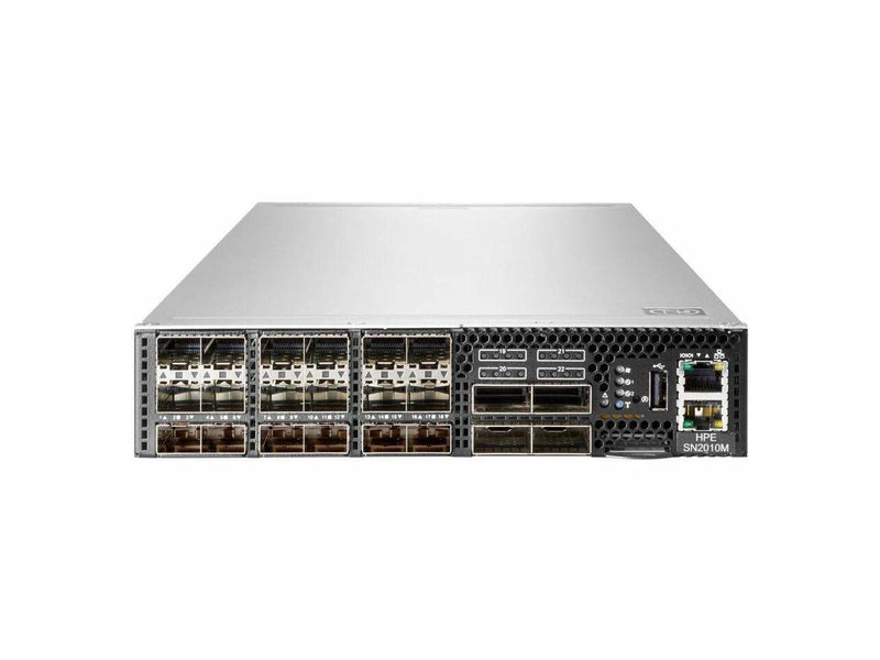 HPE 25GbE 18SFP28 4QSFP28 Power to Connector Airflow Half Width Switch SN2010M