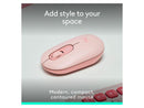 Logitech POP Mouse - Wireless - 32.81 ft - Bluetooth - Rose - Scroll Wheel - 4
