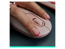 Logitech POP Mouse - Wireless - 32.81 ft - Bluetooth - Rose - Scroll Wheel - 4