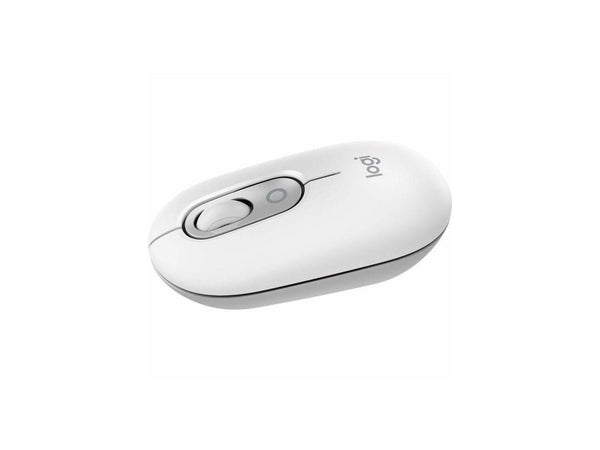 Logitech POP Mouse - Wireless - 32.81 ft - Bluetooth - Off White - Scroll Wheel
