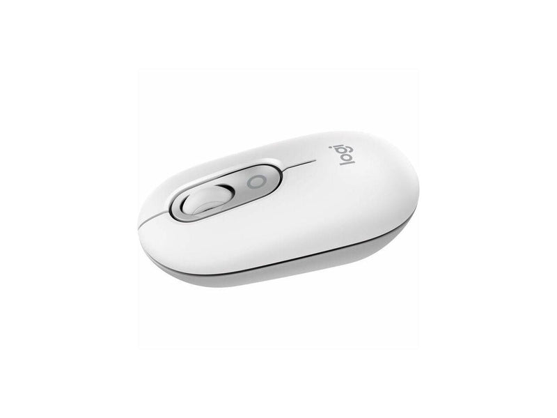 Logitech POP Mouse - Wireless - 32.81 ft - Bluetooth - Off White - Scroll Wheel