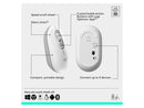 Logitech POP Mouse - Wireless - 32.81 ft - Bluetooth - Off White - Scroll Wheel