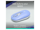 Logitech POP Mouse - Wireless - 32.81 ft - Bluetooth - Lilac - Scroll Wheel - 4