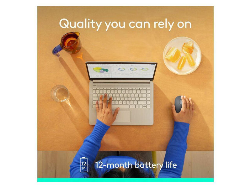 Logitech M196 Bluetooth Wireless Mouse, Compact and Portable Mouse for Laptops,