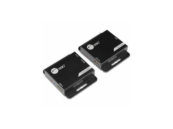 SIIG HDMI Over Cat6 Extender - 60m - 1080p - PoC - Metal Housing - HDMI Over
