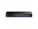 TRENDnet 9-Port Unmanaged 2.5G Switch with 10G SFP+ Port, TEG-S5091, 8 x