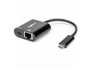 Rocstor Premium USB-C to Gigabit Ethernet with USB-C 100W Power Delivery PD 3.0