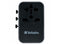 Verbatim UTA-04 Universal Travel Adapter 61W - USB -C, USB-A - 61 W - 120 V AC,