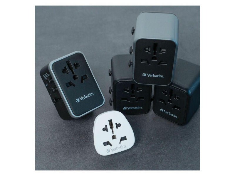 Verbatim Universal Travel Adapter with 2 x USB-A 12W(49543)