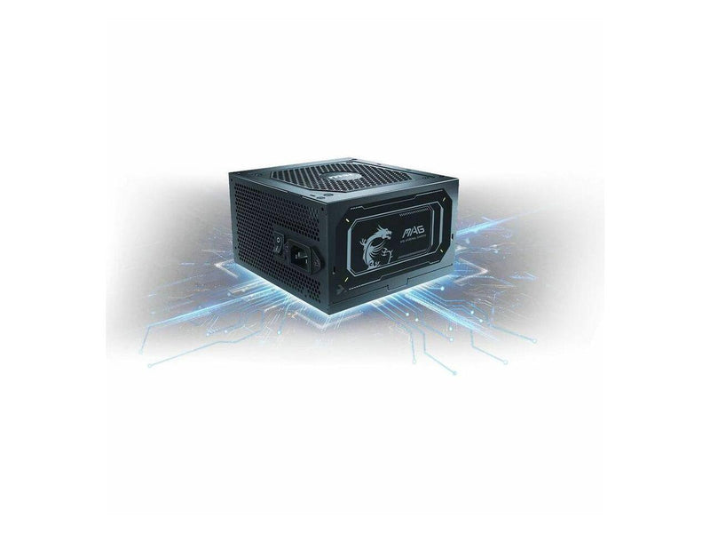 MSI MAG 850W Power Supply - Internal - 120 V AC, 230 V AC Input - 5 V DC, 3.3 V