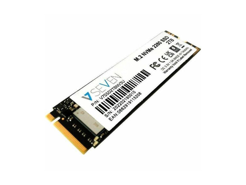 V7 V7SSD2TBNV3U 2 TB Solid State Drive - M.2 Internal - PCI Express NVMe (PCI