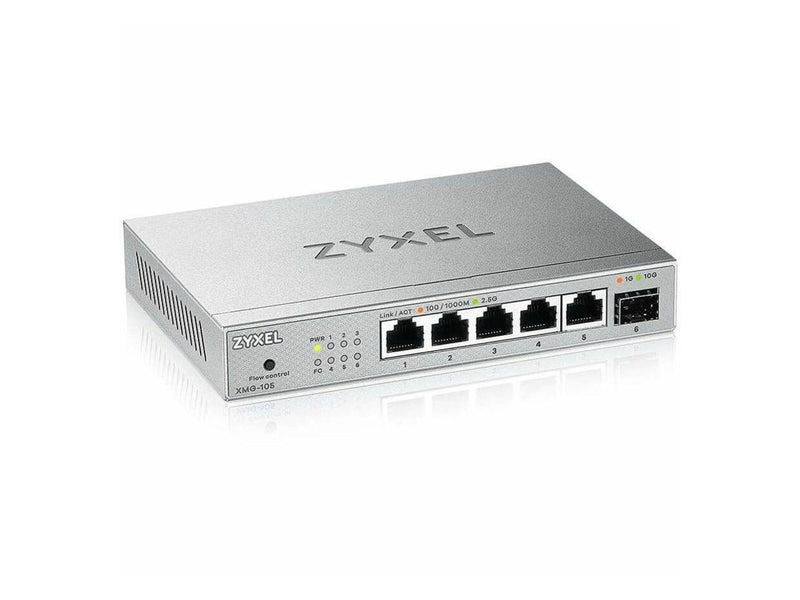 Zyxel 5-Port 2.5G Unmanaged Switch with 10G Uplink XMG-105