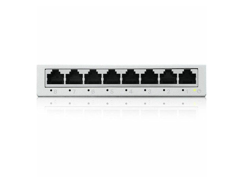 Zyxel 8-Port Gigabit Unmanaged Ethernet Switch, Ethernet Splitter [GS-108B v5]