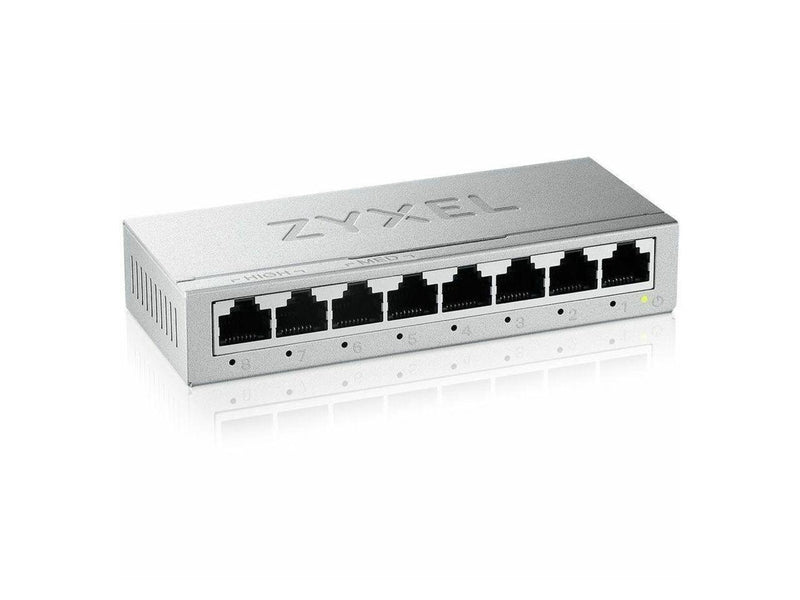 Zyxel 8-Port Gigabit Unmanaged Ethernet Switch, Ethernet Splitter [GS-108B v5]