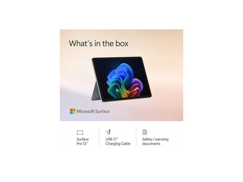 Microsoft 12" Surface Pro Copilot+ PC, Snapdragon X Plus 8-Core, 16GB RAM, 512GB