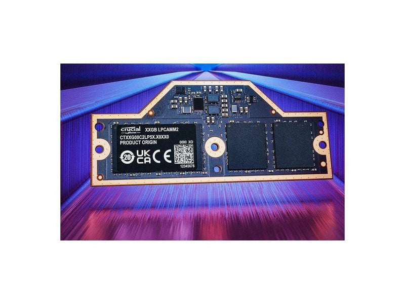 Crucial 64GB LPCAMM2 LPDDR5X- 7500 Memory For Notebook - DDR5-7500/PC5-60000