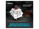 Adesso EasyTouch 130 Full Sized Wired Mechanical Keyboard With CoPilot AI Hotkey