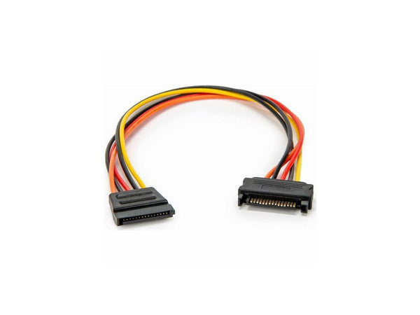 Rocstor 12in 15 Pin SATA Power Extension Cable - For Computer, SATA Drive - 1 ft