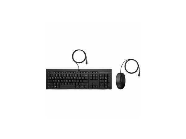 HP 225 Wired Mouse and Keyboard Combo (AX2Y7AA) - USB Type A Plunger Cable